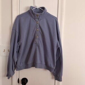 Universal Thread Snap Front Sweatshirt Pullover XL Purple
